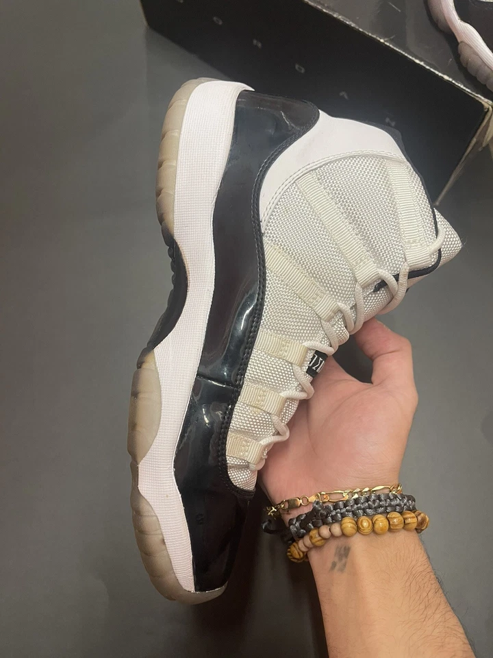 Sz. 7Y Nike Air Jordan 11 Retro Concord 378038-107 WHITE/BLACK-DARK CONCORD Foto 4 de 4