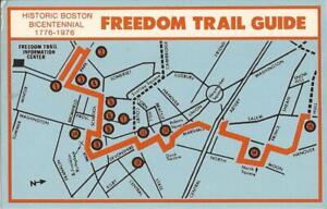 Boston, MASSACHUSETTS - Boston City Bicentennial - Freedom Trail Guide -  MAP | eBay