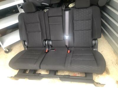 2020 Dodge Durango Black CLOTH 2nd Row Rear Seats 2 PC Set may fit 2011-2019 too