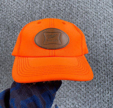 VTG Miller High Life Snapback Cap Adult OS Blaze Orange K Products USA Made Hat