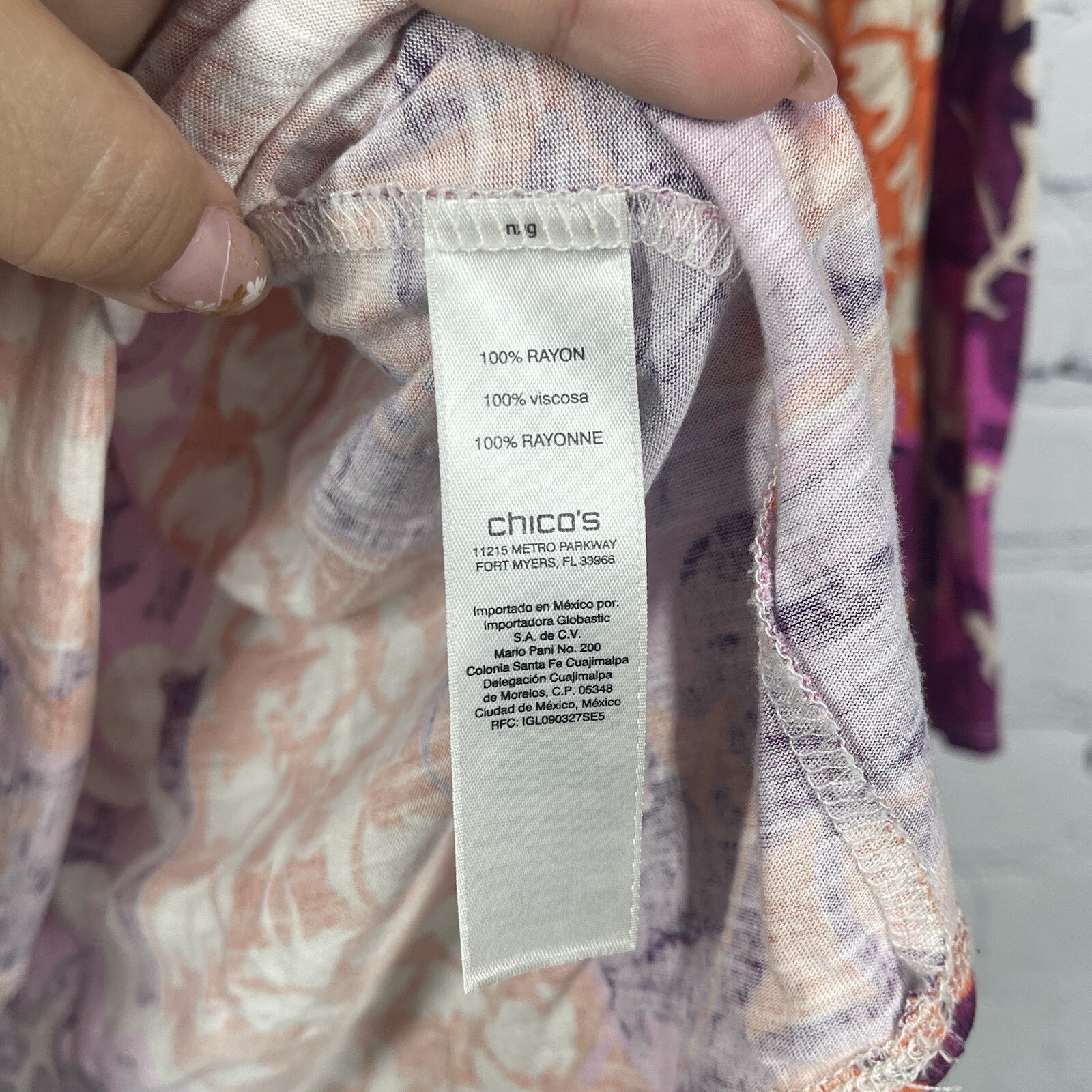 Chicos Blouse Size 0 US Small Patchwork Boho Abst… - image 10