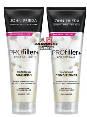 John Frieda Profiler + Verdickungsshampoo & Conditioner 250ml AUTHENTISCH