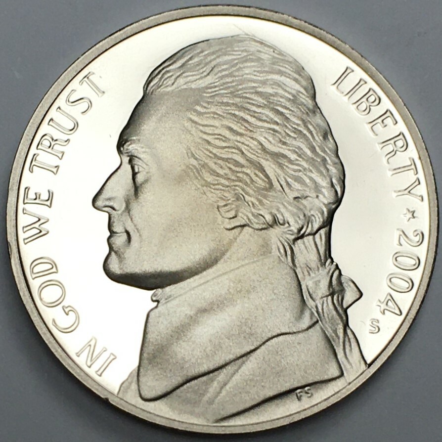 2004S Proof Westward Journey Louisiana Purchase Nickel (UNC) KM360