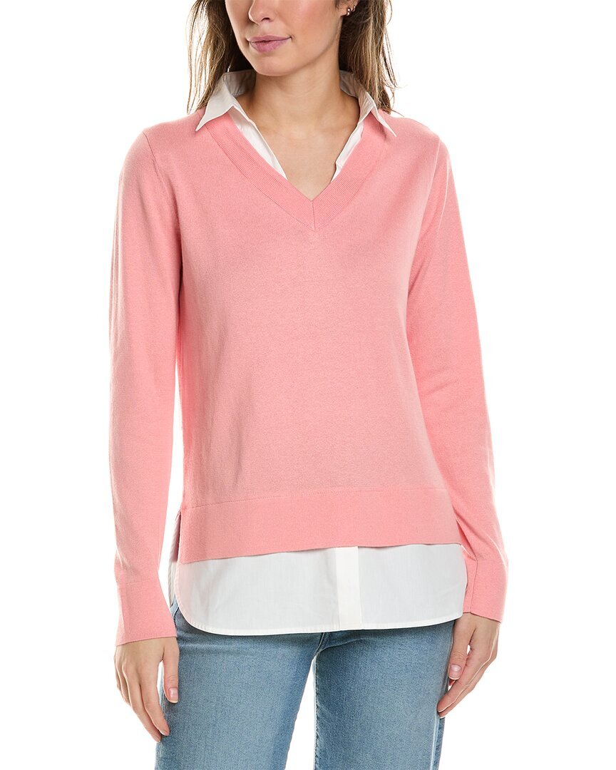 Женский свитер из кашемировой смеси Alashan Cashmere Montage Shirttail Оранжевый M