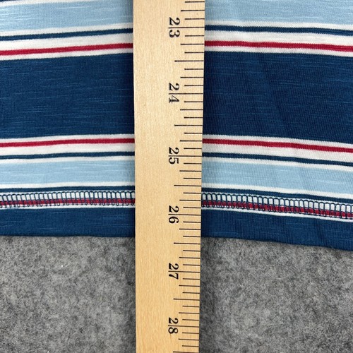 Polo Ralph Lauren Shirt Boys Large 14-16 Blue Striped Henley Long Sleeve Tee - Picture 9 of 11