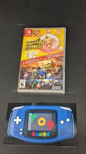 SEALED Sonic Forces + Super Monkey Ball: Banana Blitz HD Double Pack - BRAND NEW
