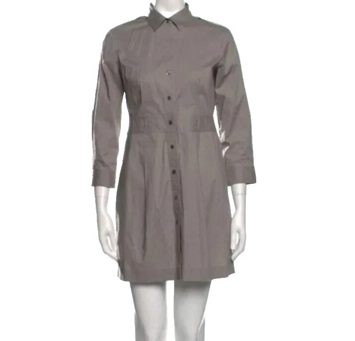 Theory 3/4 Sleeve Short Shirt Dresses
