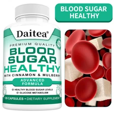 Blood Sugar Health Capsules Glucose Metabolism Alpha Lipoic Acid Cinnamon