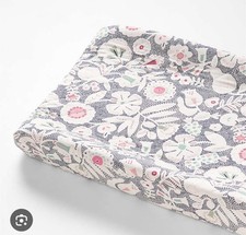 Crate Kids Organic Cotton Quilted Changing Pad Cover Baby Girl Nursery Floral