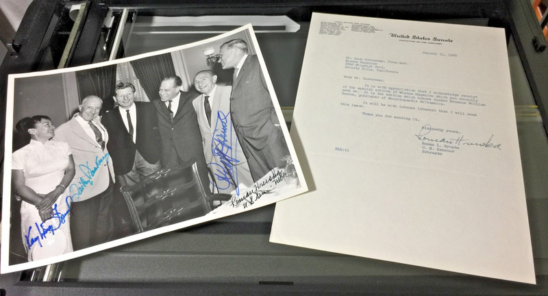OOAK USS Roman Hruska lot +Hollywood musician Rudolph Friml, Dailey Paskman