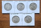 Barber, Walking Liberty, Franklin & Kennedy Half Dollars – Silver Type Lot