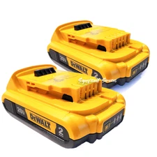 2 New Dewalt DCB203 20V Max Batteries 2.0Ah Lithium Ion Li-Ion 20 Volt DCB203-2