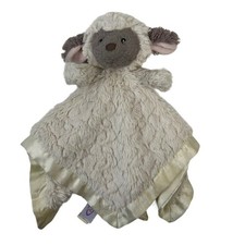 Mary Meyer Plush Lamb Marshmallow Zoo Lovey Cream Satin Trim Security Blanket