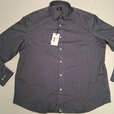 NWT UNTUCKit Shirt Mens XL Slim Fit Villard WF Blue Geometric Wrinkle Free