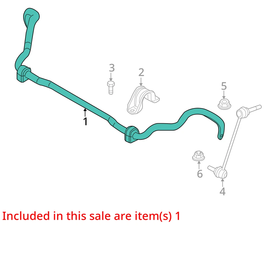 2018 BMW X5 AWD Front Stabilizer Bar OEM 58K Miles - LKQ426454415 - Image 4 of 4