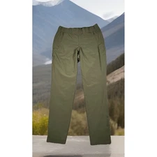 Kuhl Travel Hiking Pants Olive Green Lightweight Zip Pockets Stretch S Reg
