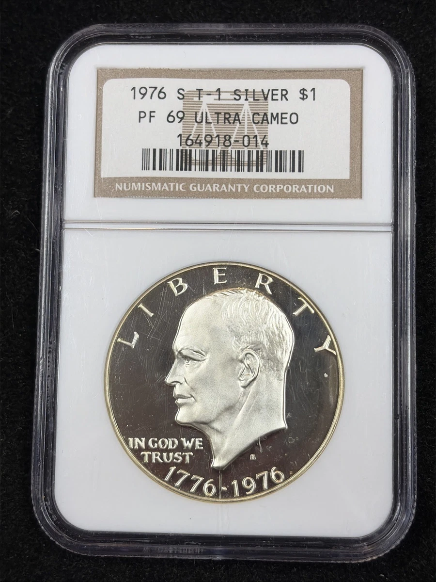 Silver Proof PR 69 Graded Eisenhower Dollars (1971-1978) for sale