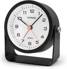 3.5 Inch Small Desk Alarm Clock, Battery Oper...