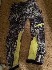 TOPRANK Paintball Pants Extra Small Black Yellow White 3091SF