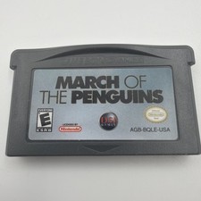 March Of The Penguins Nintendo Game Boy Advance Cartridge Tested Working