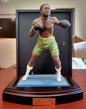 Smokin' Joe Frazier Boxing Hand Painted Resin Figurine on Display Base 3D