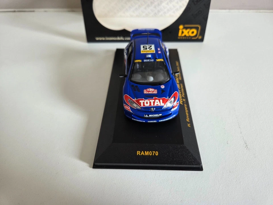 IXO 1/43 PEUGEOT 206 WRC Rovanpera/Pietilainen - Rally di Montecarlo 2002 -... - Immagine 2 di 4
