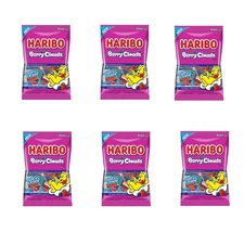 HARIBO Gummi Candy, Berry Clouds, 4 oz Bag, Pack of 6