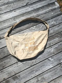 Early Tacoma News Tribune Paperboy Delivery Bag