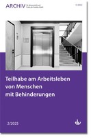 Teilhabe Am Arbeitsleben Von Menschen Mit Behinderungen | V. | Taschenbuch