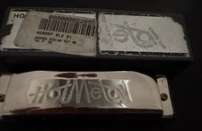 Harmonica Hohner Hot Metal Key D  with original box