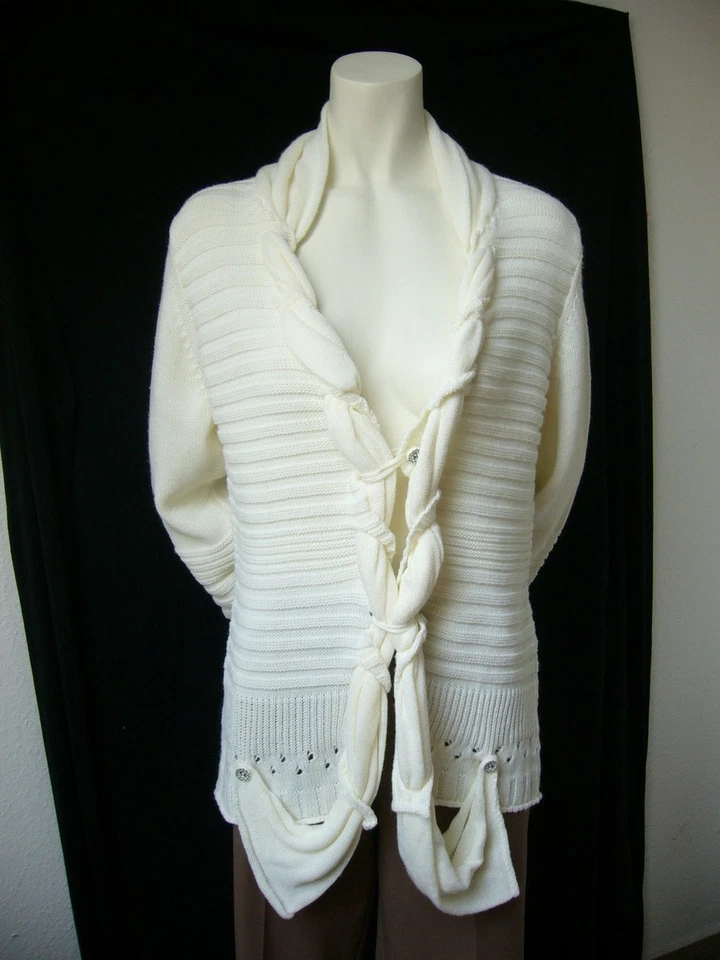 BiBA Strickjacke papyrus originell Gr.2/M****NEU mit Etikett - Bild 2 von 4