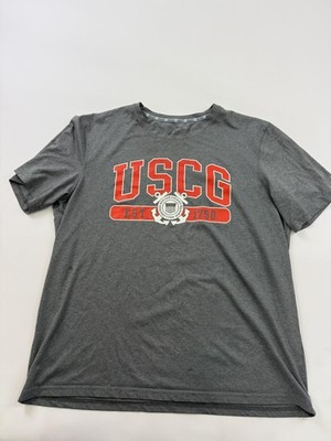 Coast Guard Shirt Mens XL Gray USCG Graphic Tee Tagless Patriotic Champion