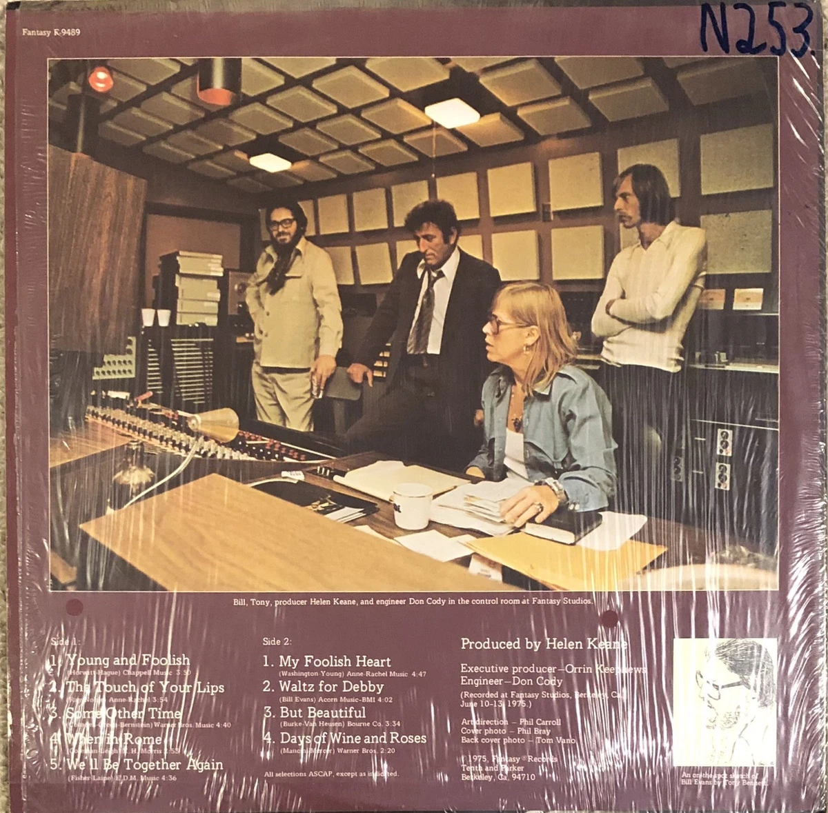 THE TONY BENNETT / BILL EVANS ALBUM : 1975  U.S Vinyl : Jazz