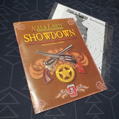 Aces & Eights Shattered Frontier: Showdown (RPG Book) skirmish rules shot clock