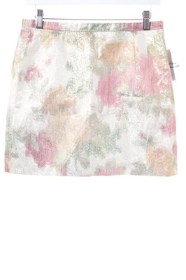 H&M Mini-jupe Femme Vert Rose Motif Floral Glitzer (EU 38) - Photo 1/2