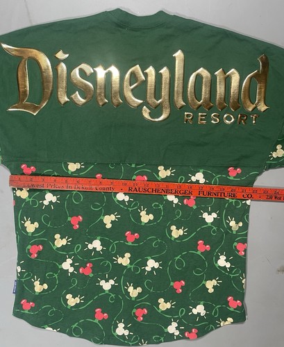 Disneyland Mickey Mouse Icon Holiday Christmas Lights Spirit Jersey Adult SMALL - Picture 6 of 9
