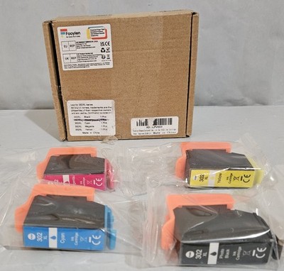 Fooylen 302XL Set of 4 Ink Cartridge Set Black Cyan Magenta Yellow