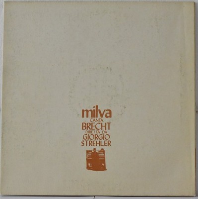 RICORDI  SMRL 6080 ITA 1971 MILVA CANTA BRECHT - Diretta Giorgio STREHLER G/F