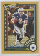 2022 Panini Classics Legends Timeless Tributes Gold 30/99 Tony Romo #110 05dl
