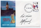 1966 WORLD CUP VERY FINE UNADDRESSED BIG BEN FDC HANDSIGNED SIR ALF RAMSEY