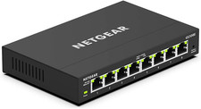 NETGEAR 8-Port Gigabit Ethernet plus Switch (GS308E) - Desktop or Wall Mount, Ho