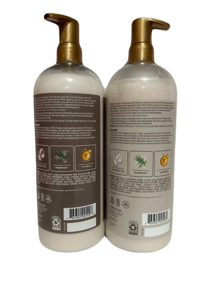 Shea Moisture 100% натуральное кокосовое масло с шампунем и кондиционером из розмарина 34 унц - Изображение 2 из 4