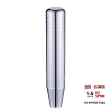 Long Shift Knob Extension Shifter Handle Aluminum Alloy Gear Stick Silver