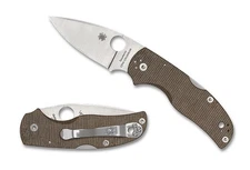 Spyderco Knife Native 5 C41MPCW5 Brown Micarta CPM Cru-Wear Steel Pocket Knives