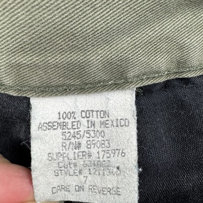 L.e.i. Jeans Surplus Shorts Womens Size 7 Green Cargo Pockets Vtg