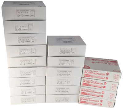 PLUS Board Copyboard Markers Lot 19 Boxes 10pk Red Green PVMAR PE-601 Japanese