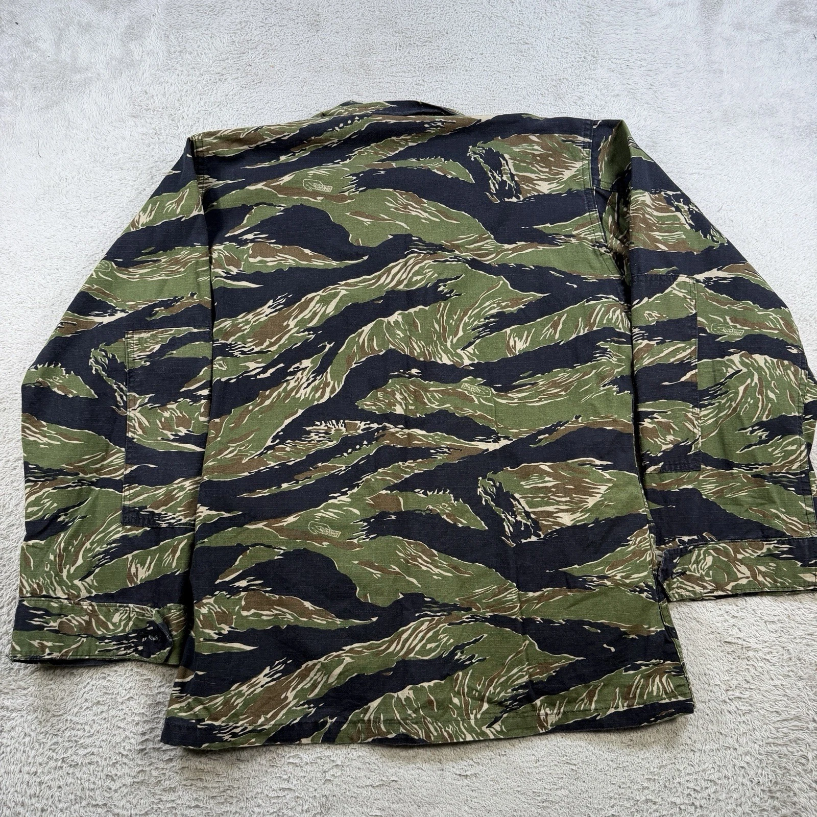 Vintage Tru-Spec Jacket Mens Medium Tiger Stripe Camo Regular Military BDU - product detail image 7