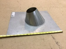 DuraVent 3PVP-F6 3" Roof Flashing - PelletVent Pro  - Galvanized  Steel