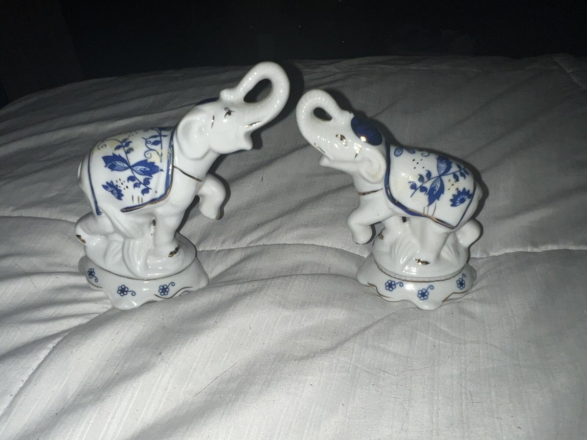 VINTAGE Japan Vienna Woods Fine China Seymour Mann ELEPHANT White