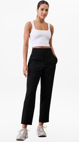 Athleta Endless High Rise Pants 16 Ankle Straight Leg Wicking Breathable Comfort - Picture 3 of 18